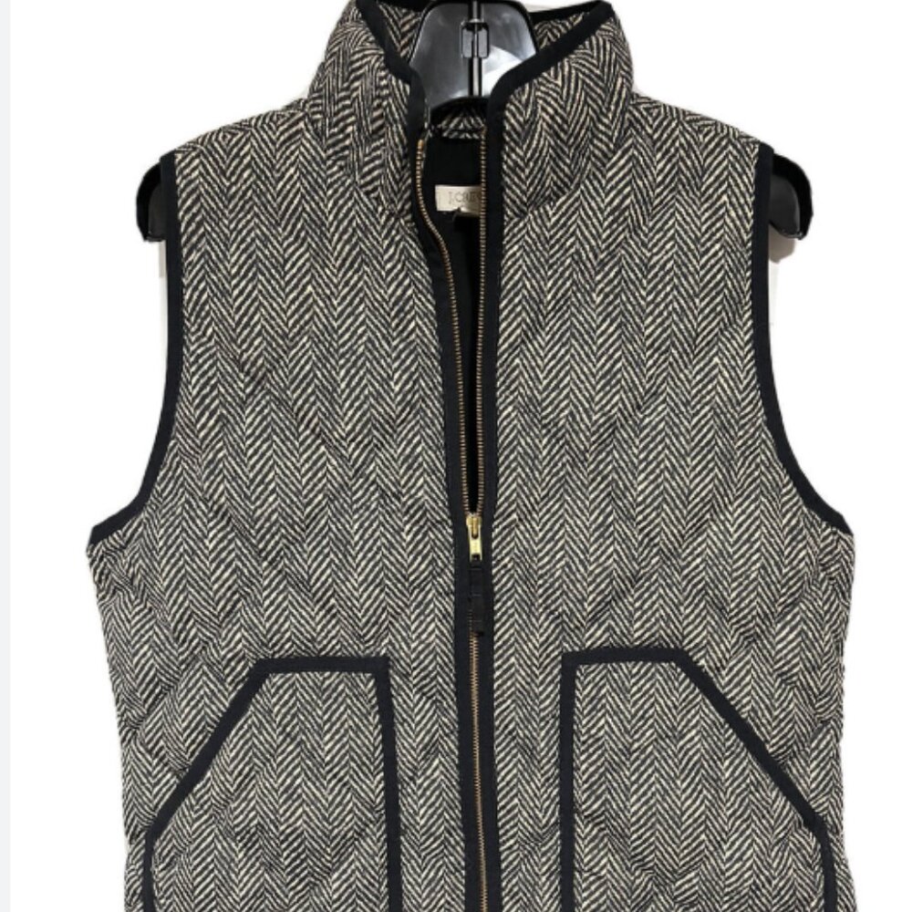 JCREW Herringbone Vest Quilted